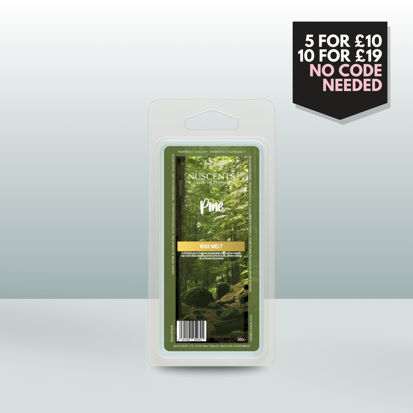 50g Pine Scented Wax Melt