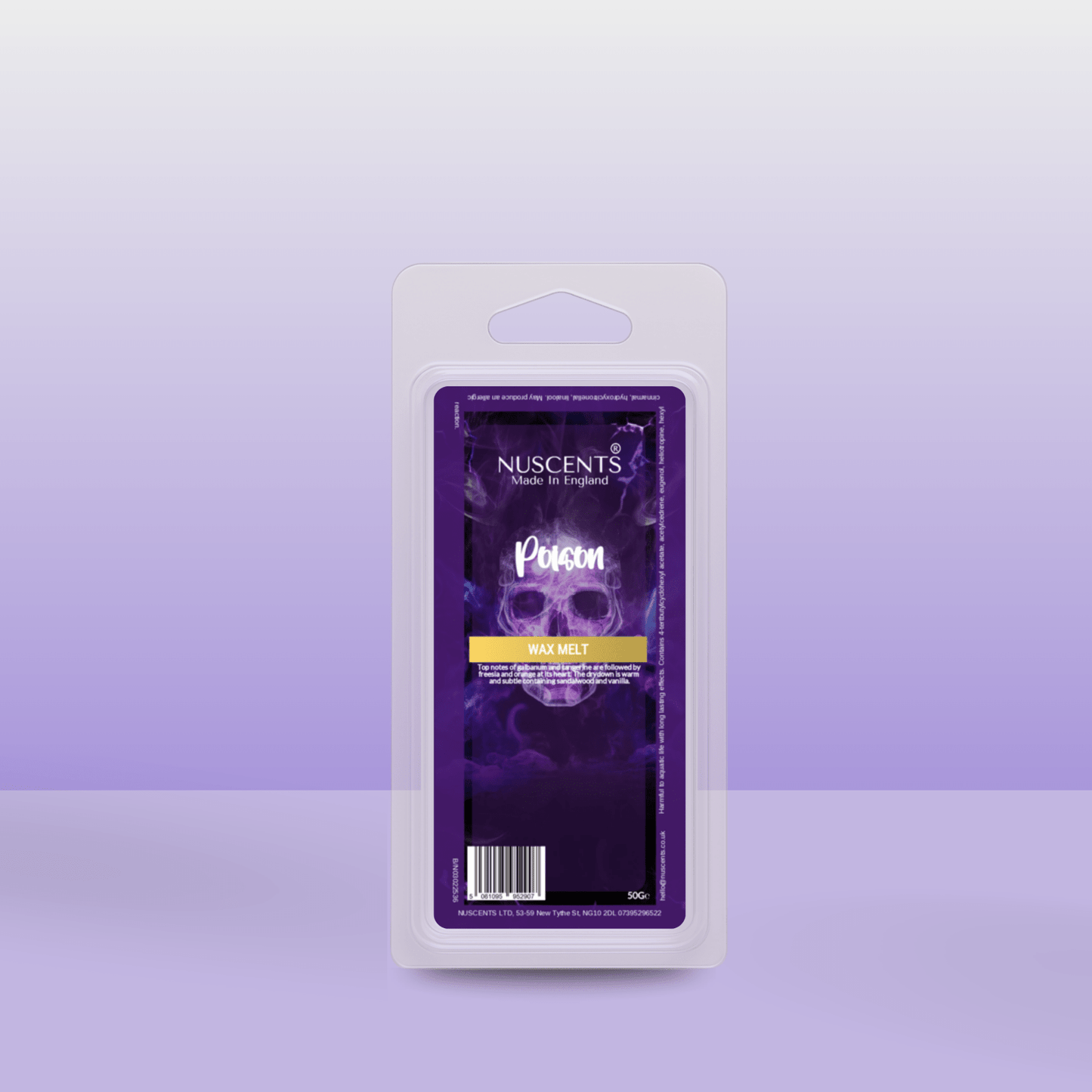 50g Poison Scented Wax Melt - Nuscents