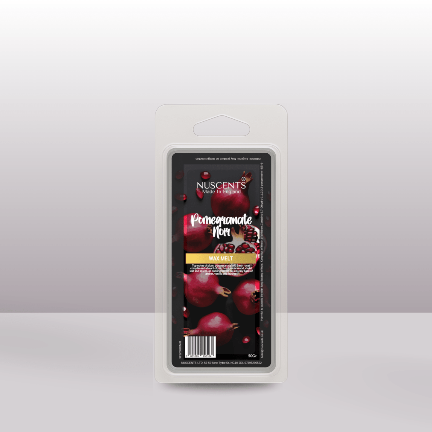 50g Pomegranate Noir Scented Wax Melt - Nuscents