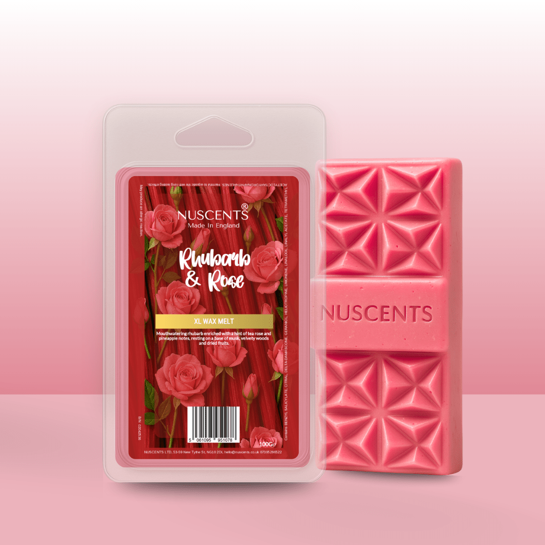Rhubarb & Rose - Soy XL Wax Melt - Nuscents