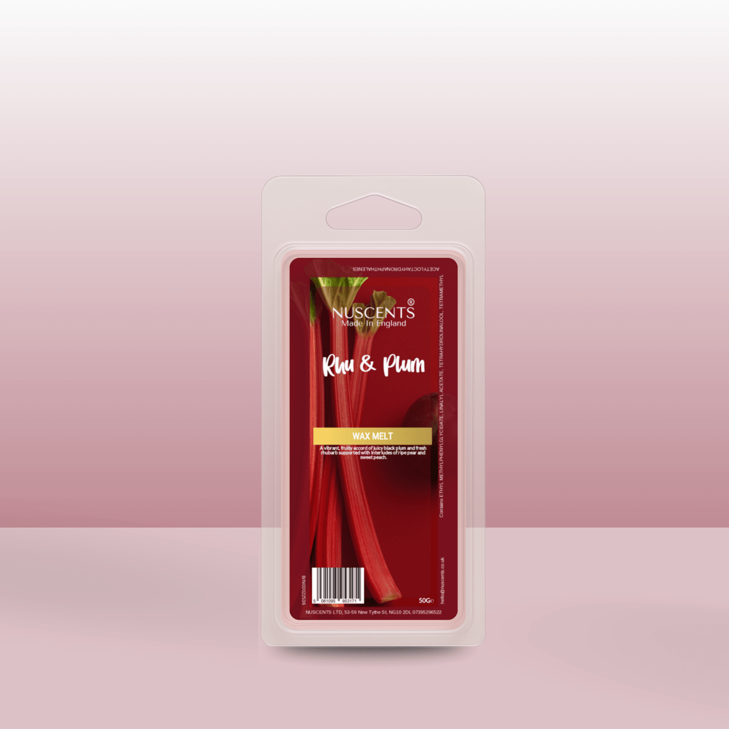50g Rhu & Plum Scented Wax Melt - Nuscents