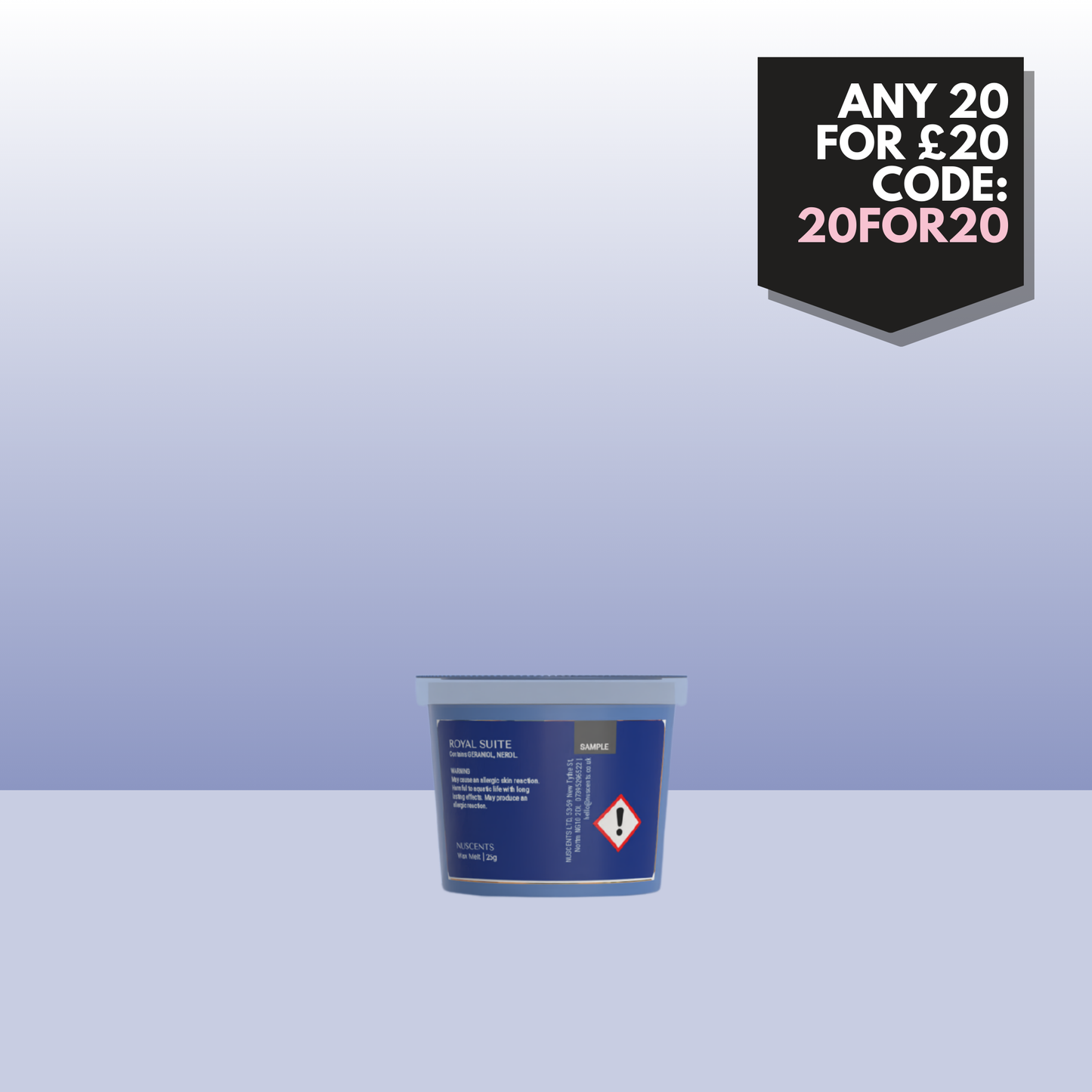 LAST CHANCE Royal Suite Wax Melt Sample 25g - Nuscents
