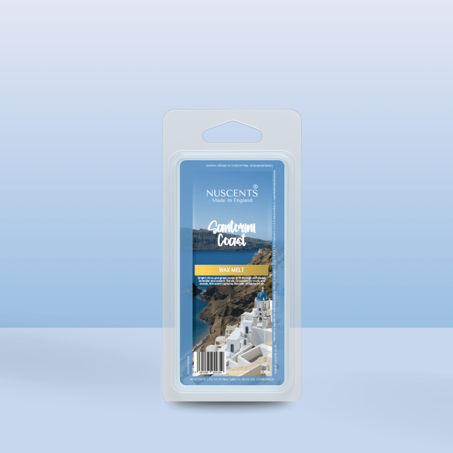 50g *Santorini Coast Scented Wax Melt - Nuscents