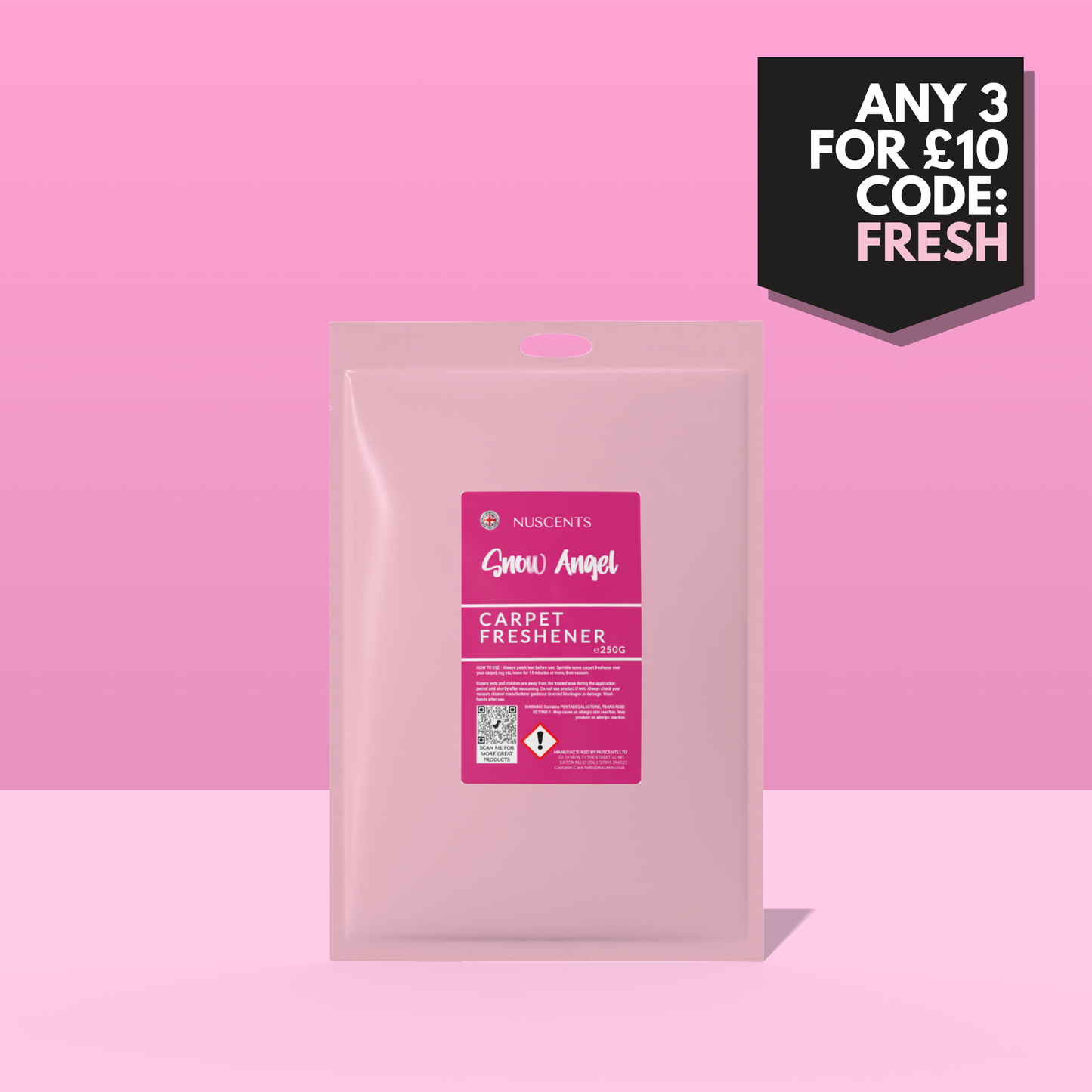 Snow Angel Carpet Freshener 250g - Nuscents