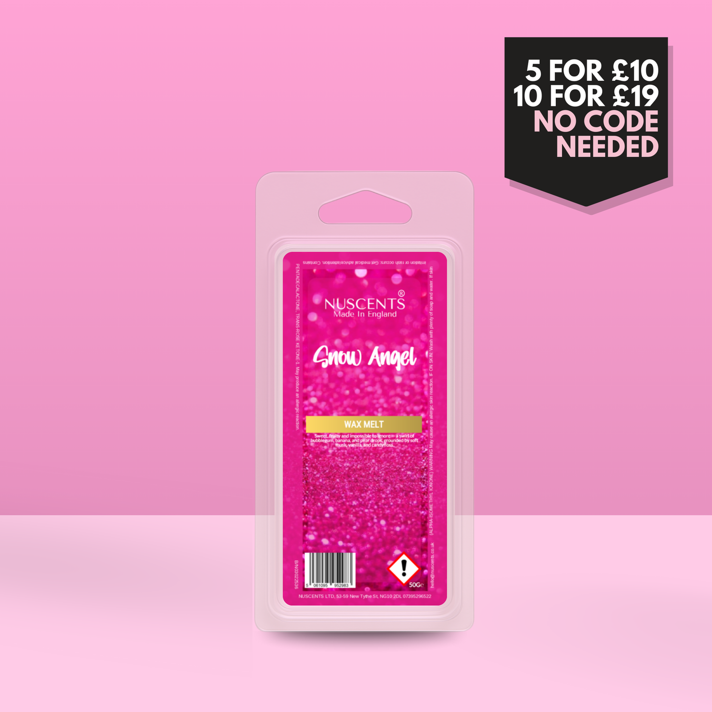 50g Snow Angel Scented Wax Melt
