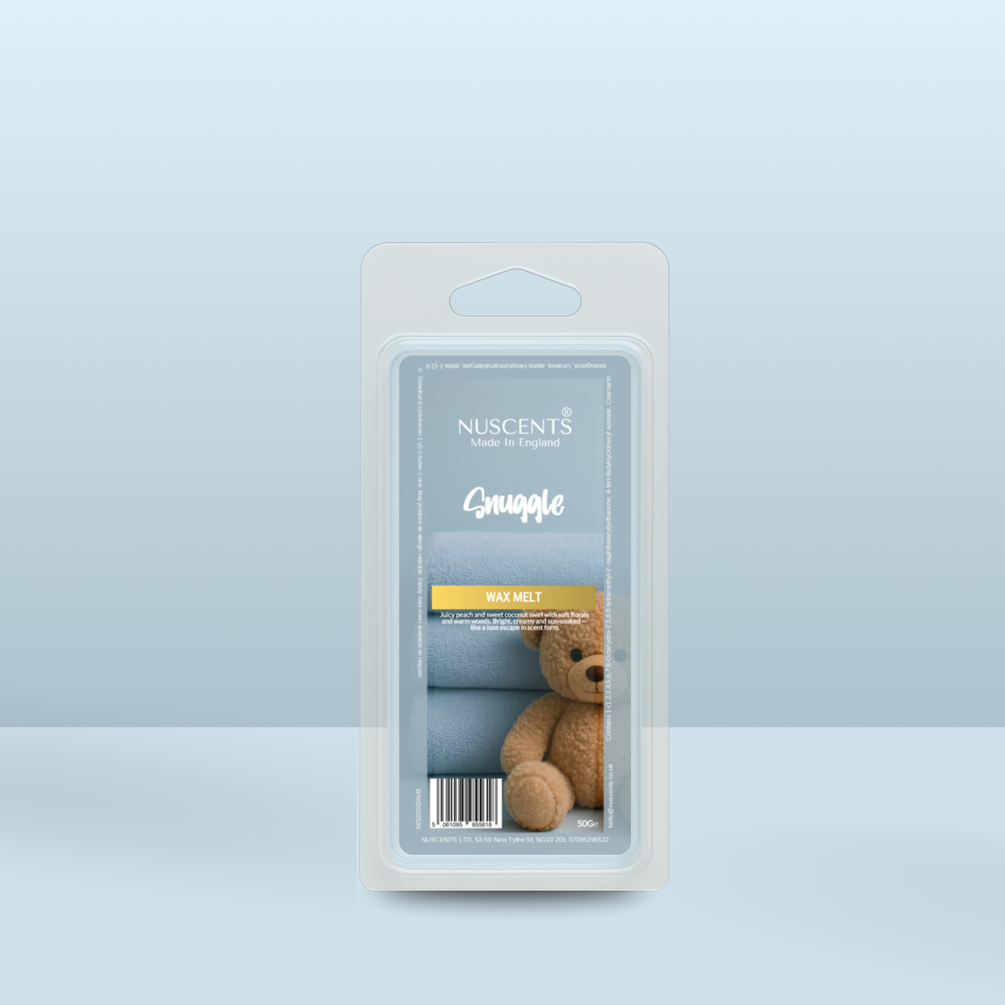 50g *NEW Snuggle Scented Wax Melt - Nuscents