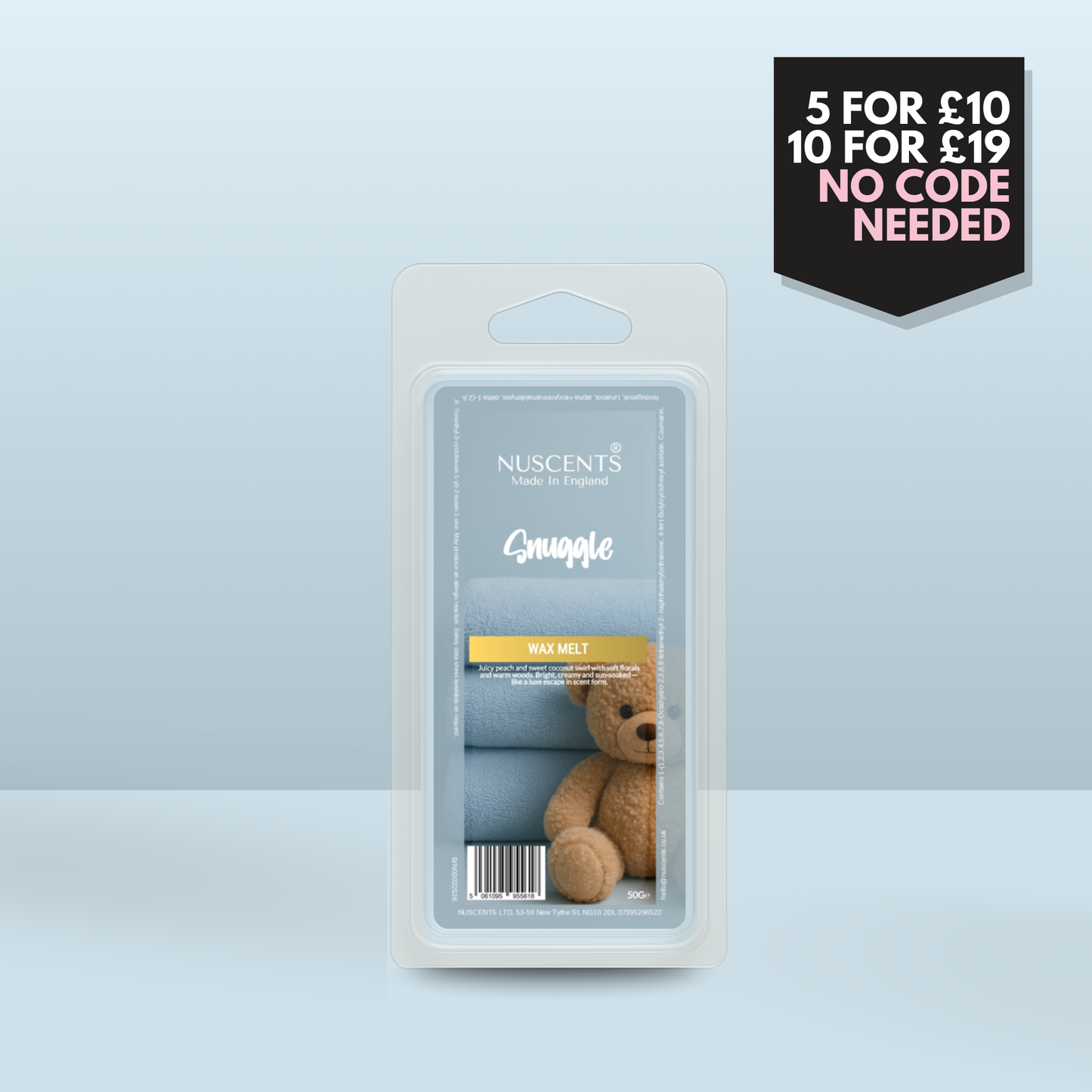 50g *NEW Snuggle Scented Wax Melt