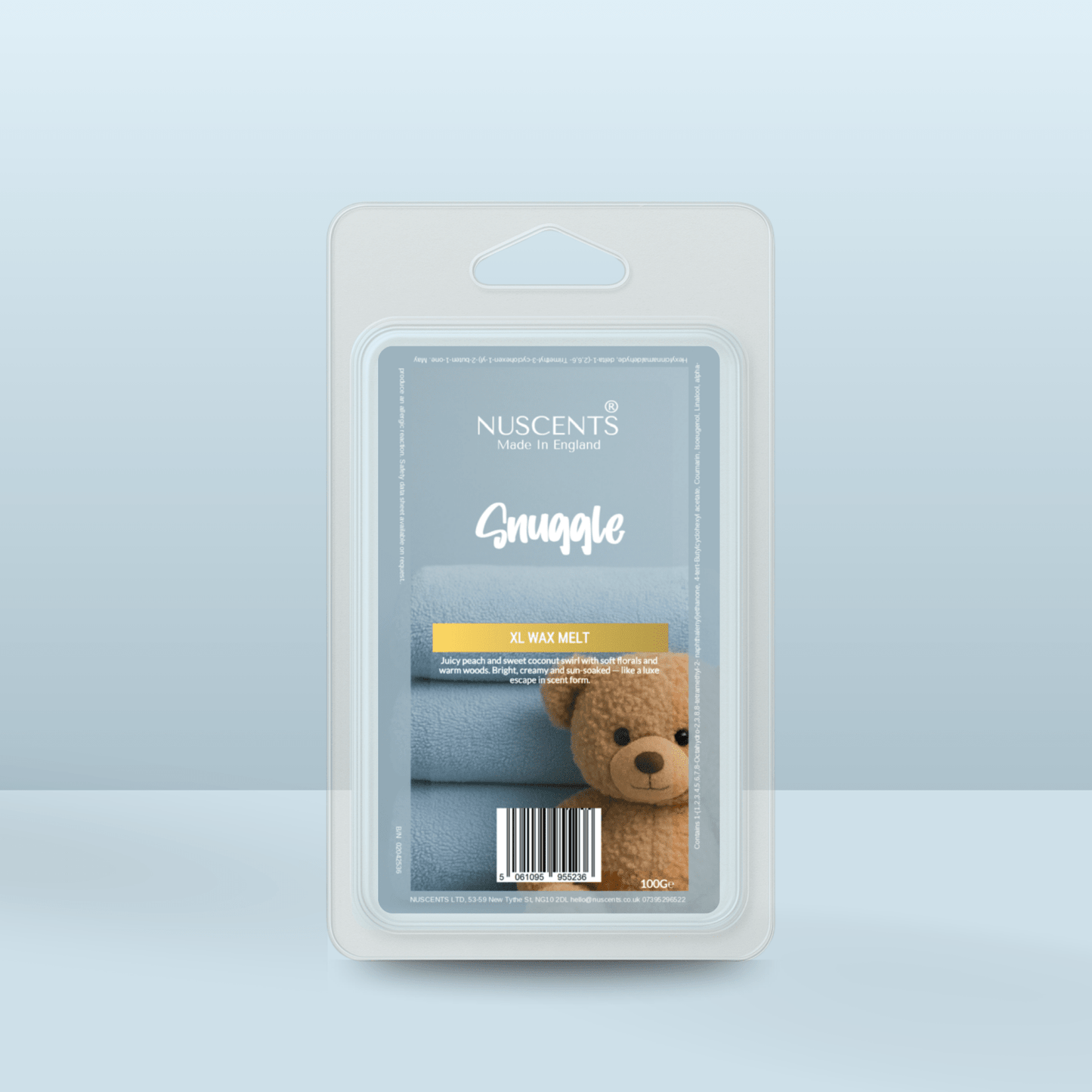 Snuggle - Soy XL Wax Melt - Nuscents