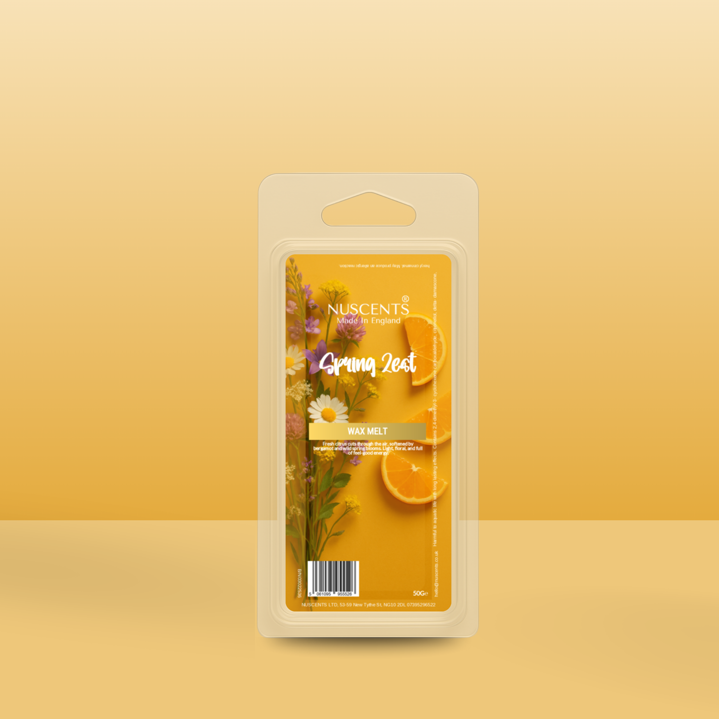 50g *NEW Spring Zest Scented Wax Melt - Nuscents