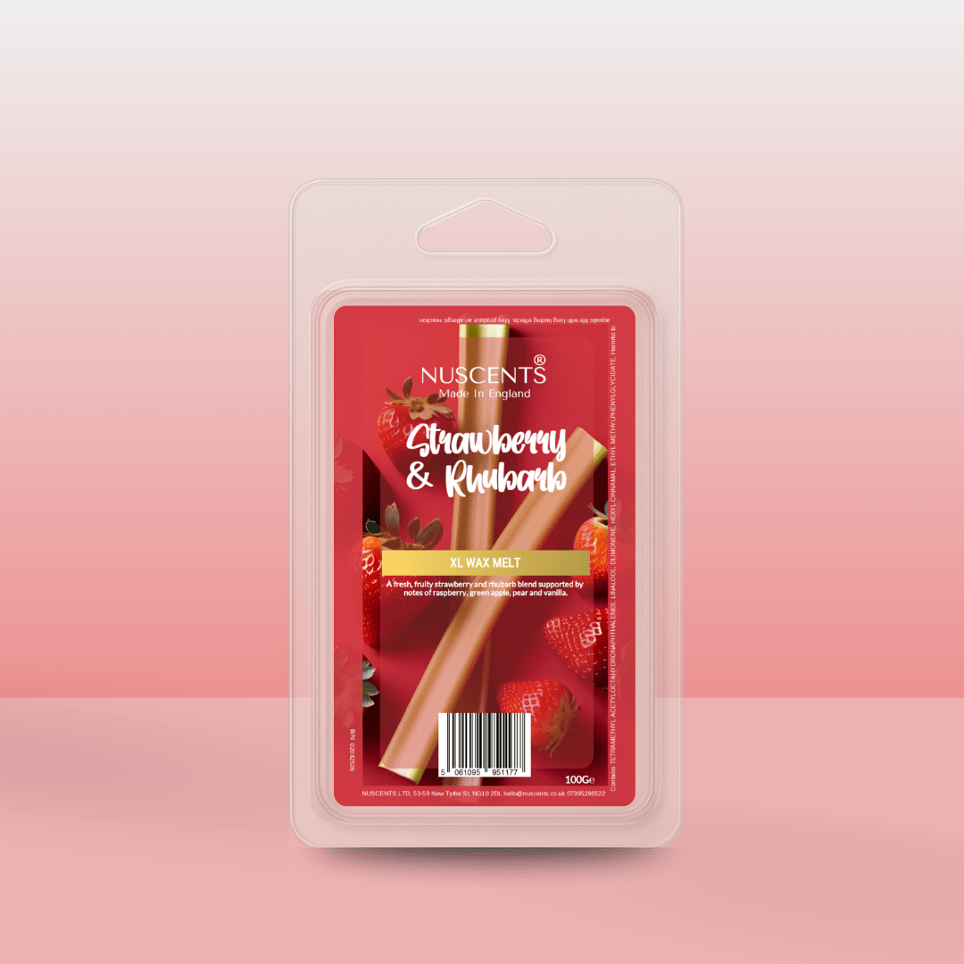 Strawberry & Rhubarb - Soy XL Wax Melt - Nuscents