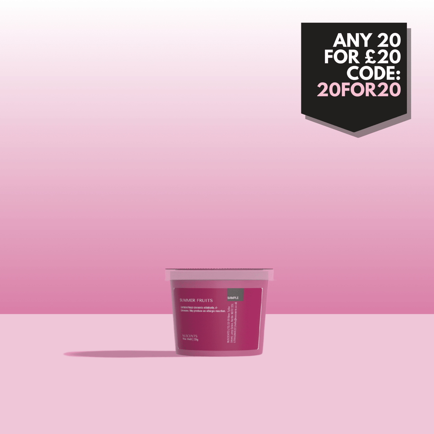 *Summer Fruits Wax Melt Sample 25g - Nuscents