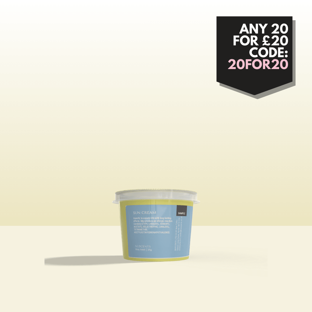 *Sun Cream Wax Melt Sample 25g - Nuscents