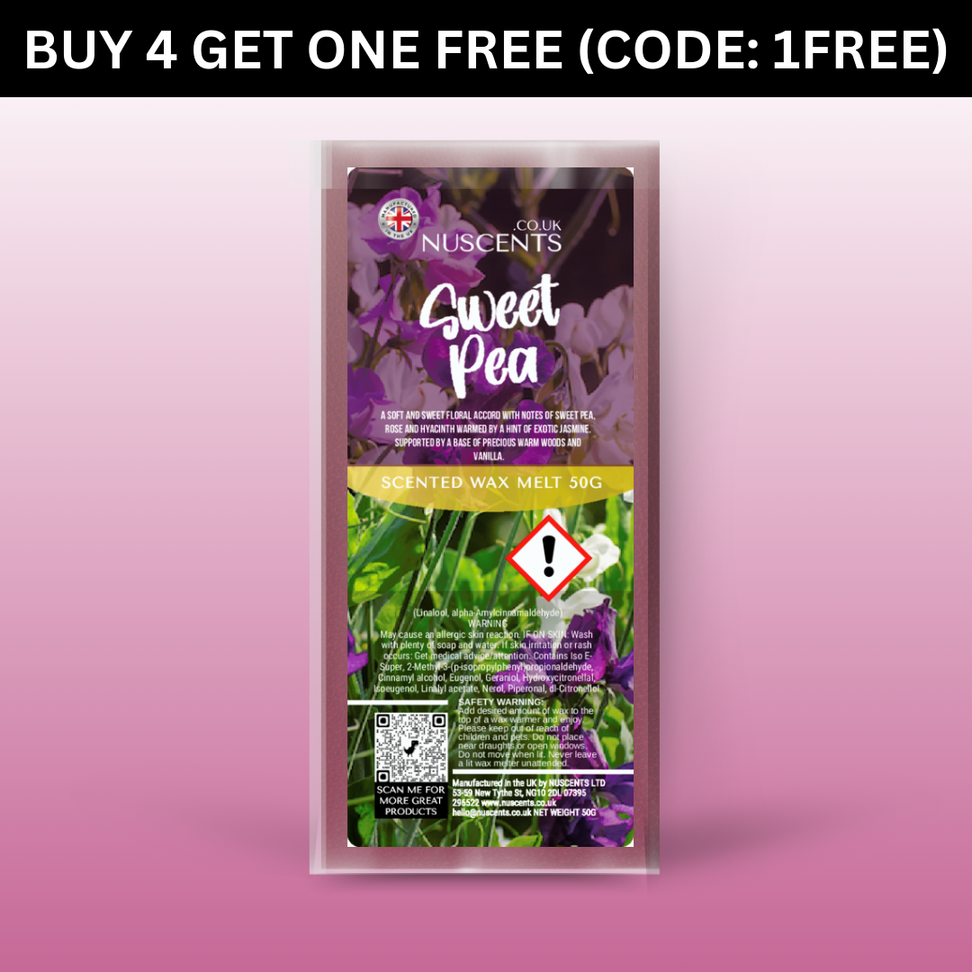 50g Sweet Pea Scented Wax Melt - Nuscents