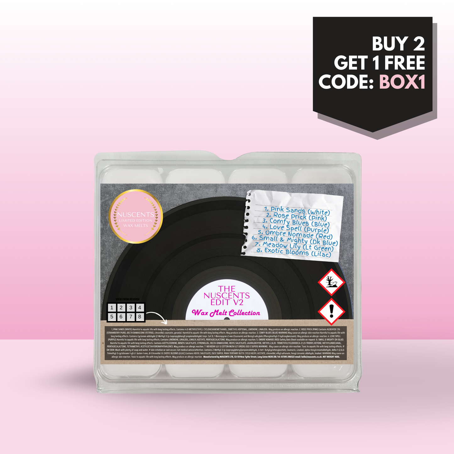 The Nuscents Edit V2 Wax Melt Scent Collection Box (Picked By Kay) - Nuscents
