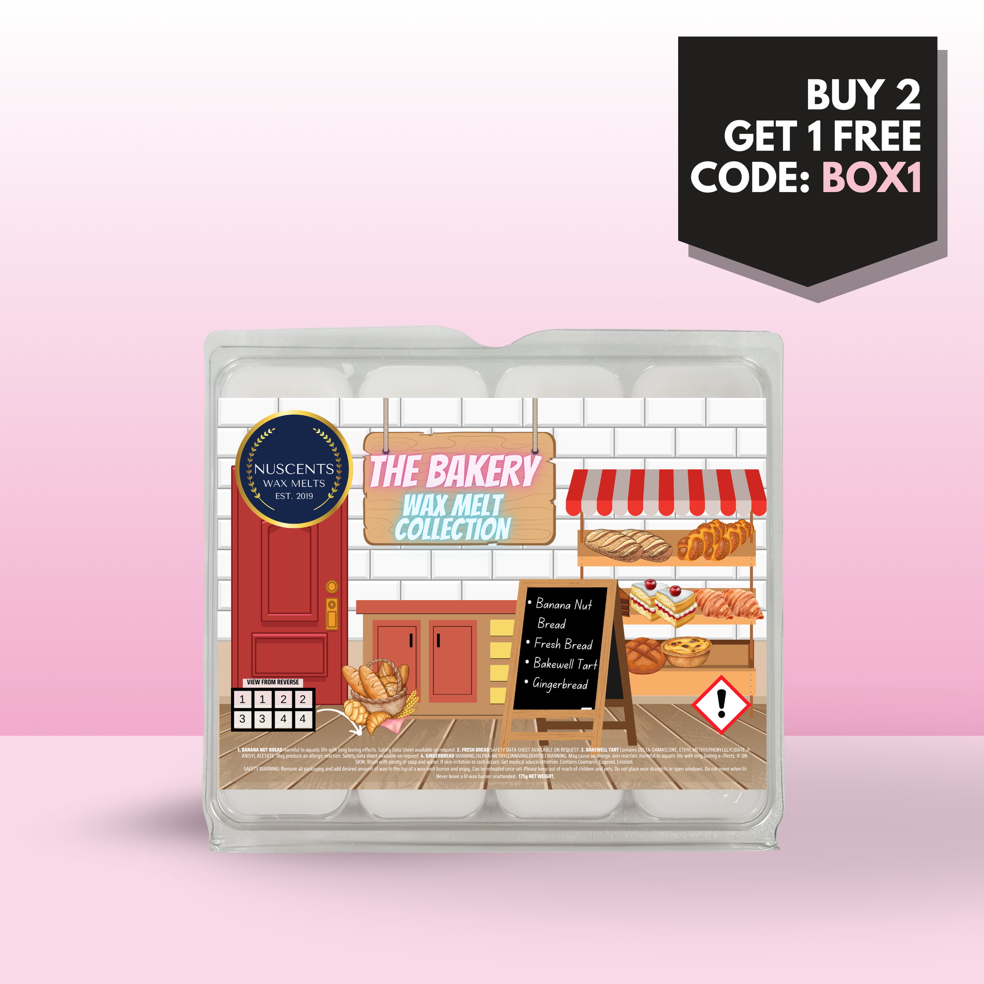 The Bakery Wax Melt Scent Collection Box - Nuscents