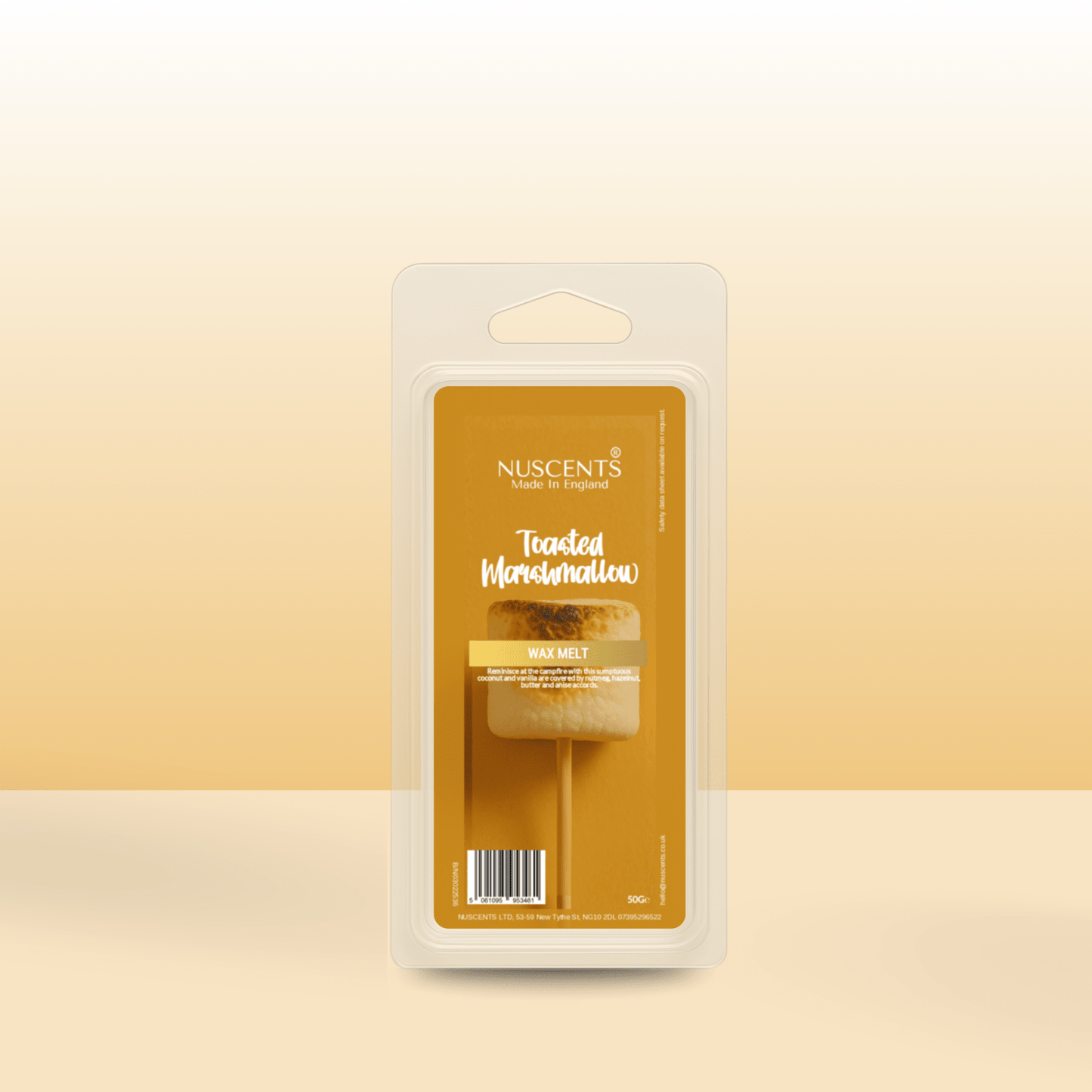 50g *AUTUMN Toasted Marshmallow Scented Wax Melt - Nuscents