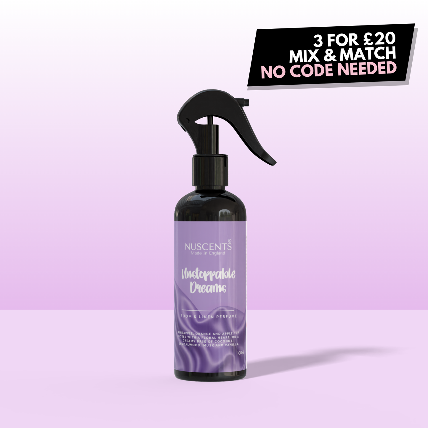 Unstoppable Dreams Room & Linen Perfume Spray