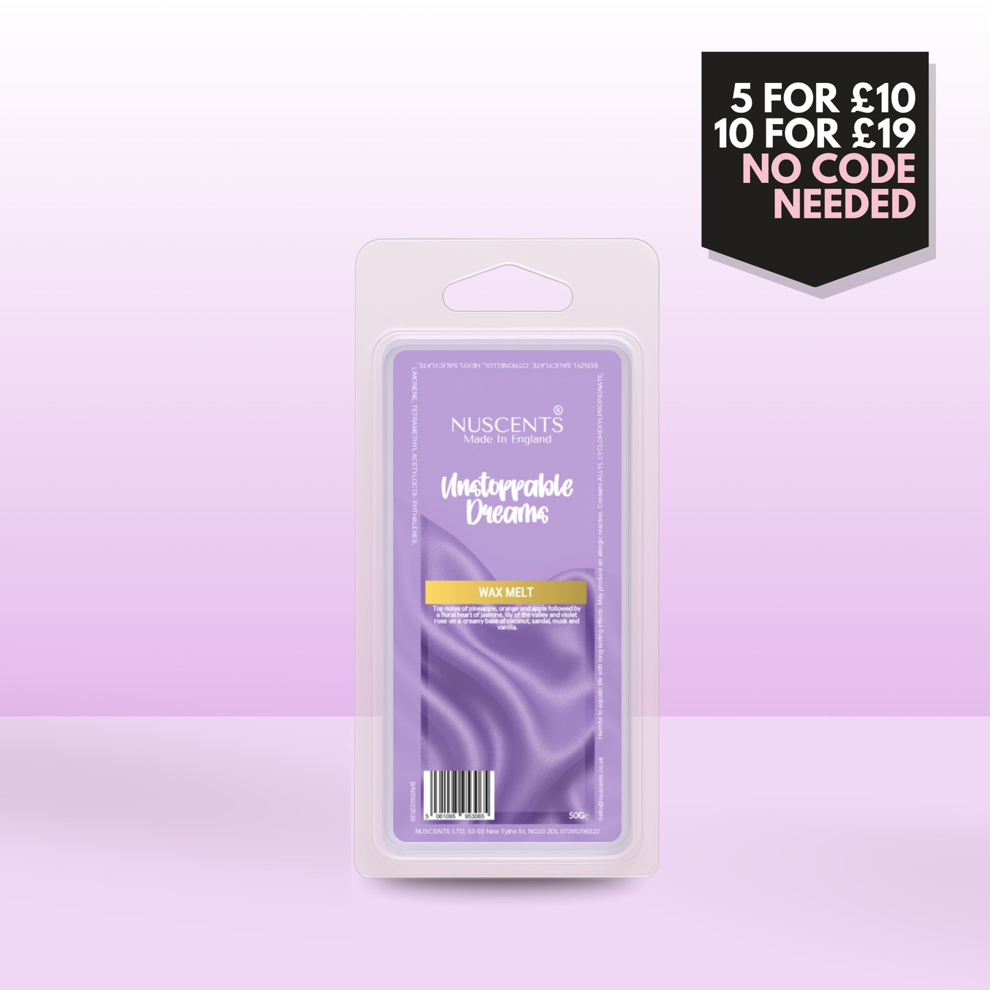50g Unstoppable Dreams Scented Wax Melt