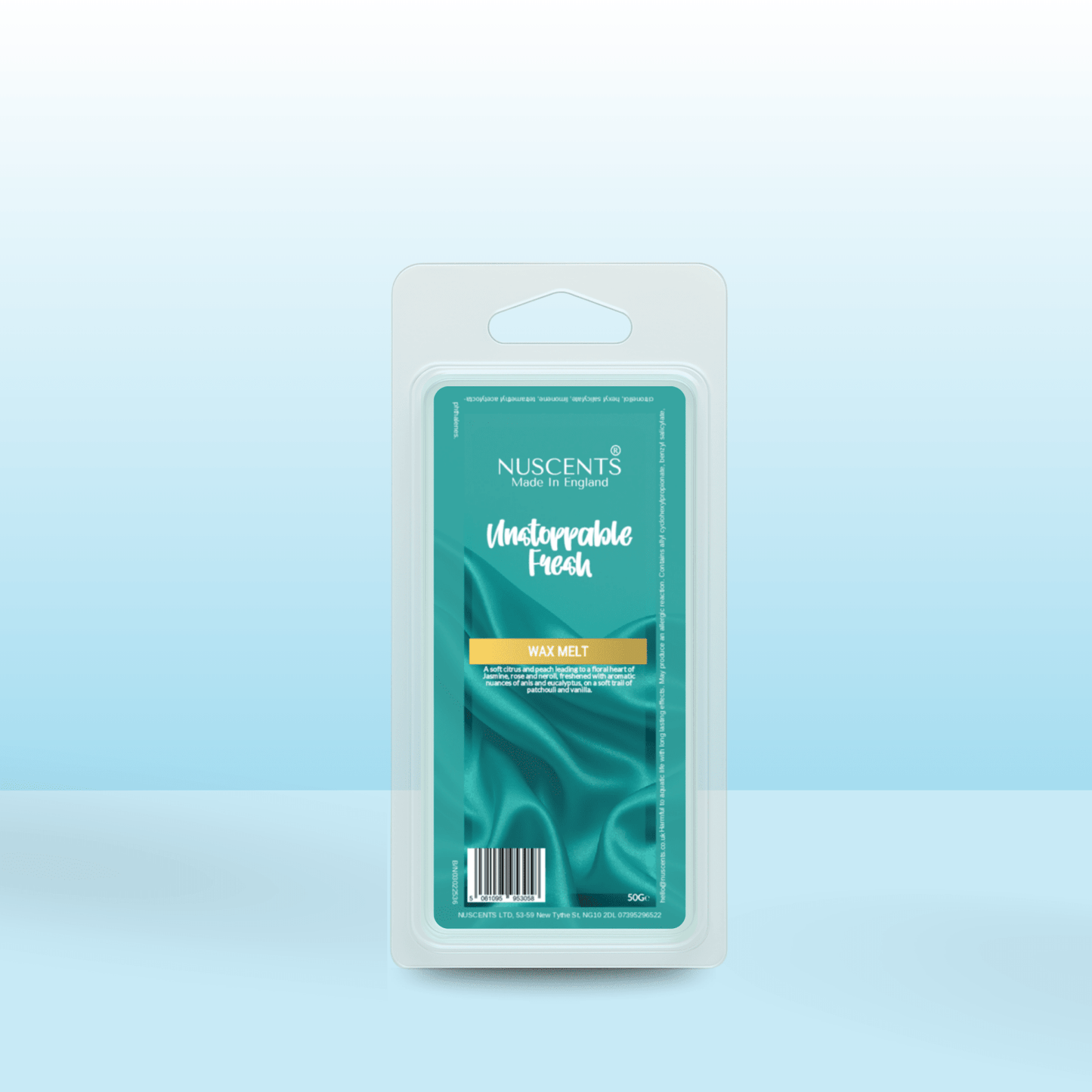 50g Unstoppable Fresh Scented Wax Melt - Nuscents