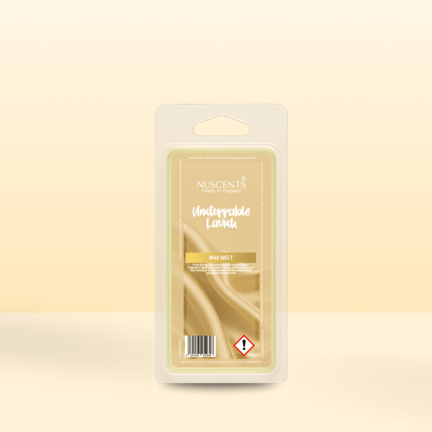50g Unstoppable Lavish Scented Wax Melt - Nuscents