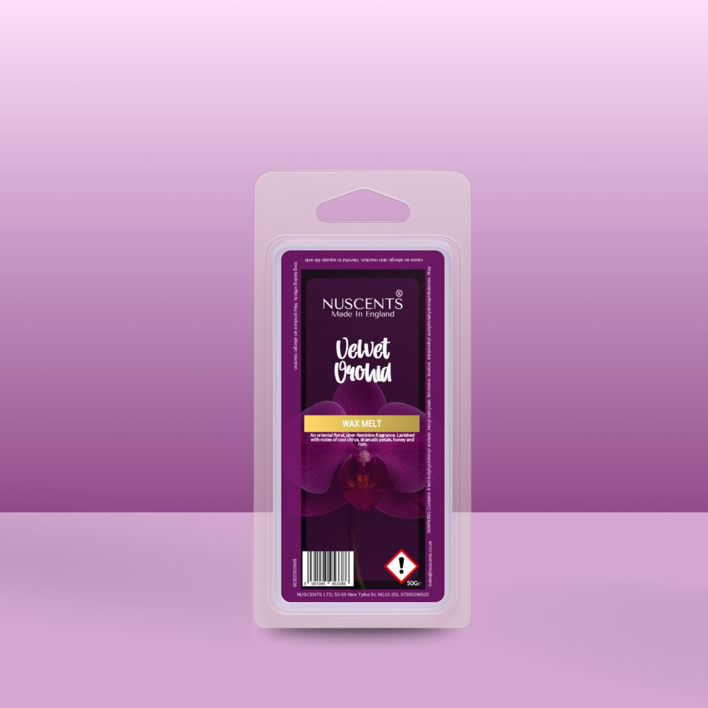 50g *LAST CHANCE Velvet Orchid Scented Wax Melt - Nuscents