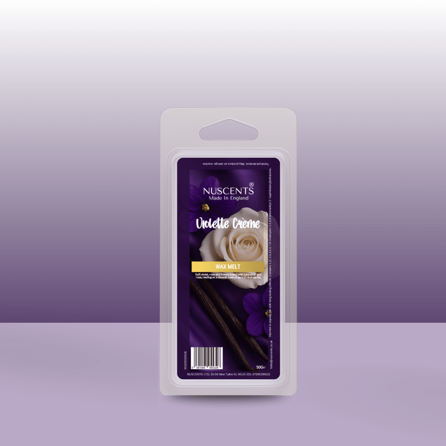 50g *Violette Crème Scented Wax Melt - Nuscents
