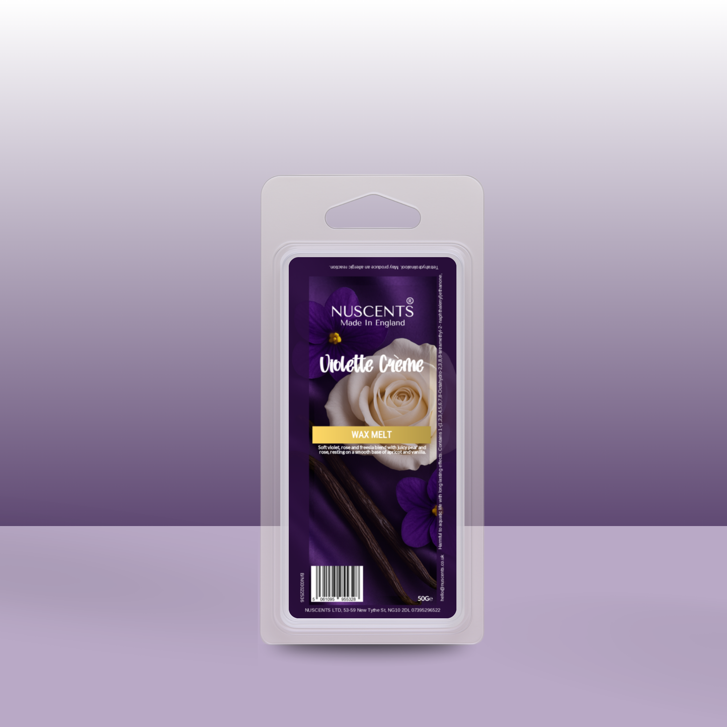50g *NEW Violette Crème Scented Wax Melt - Nuscents
