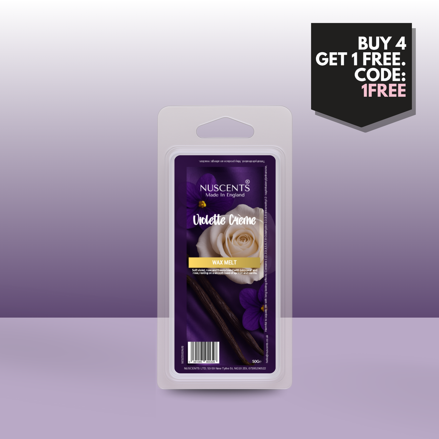 50g *NEW Violette Crème Scented Wax Melt