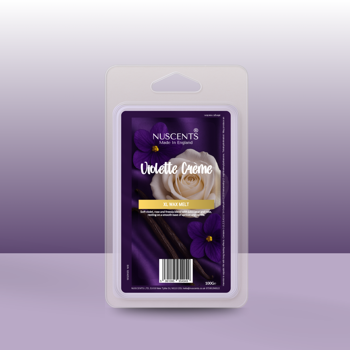 *NEW Violette Crème XL Wax Melt - Nuscents
