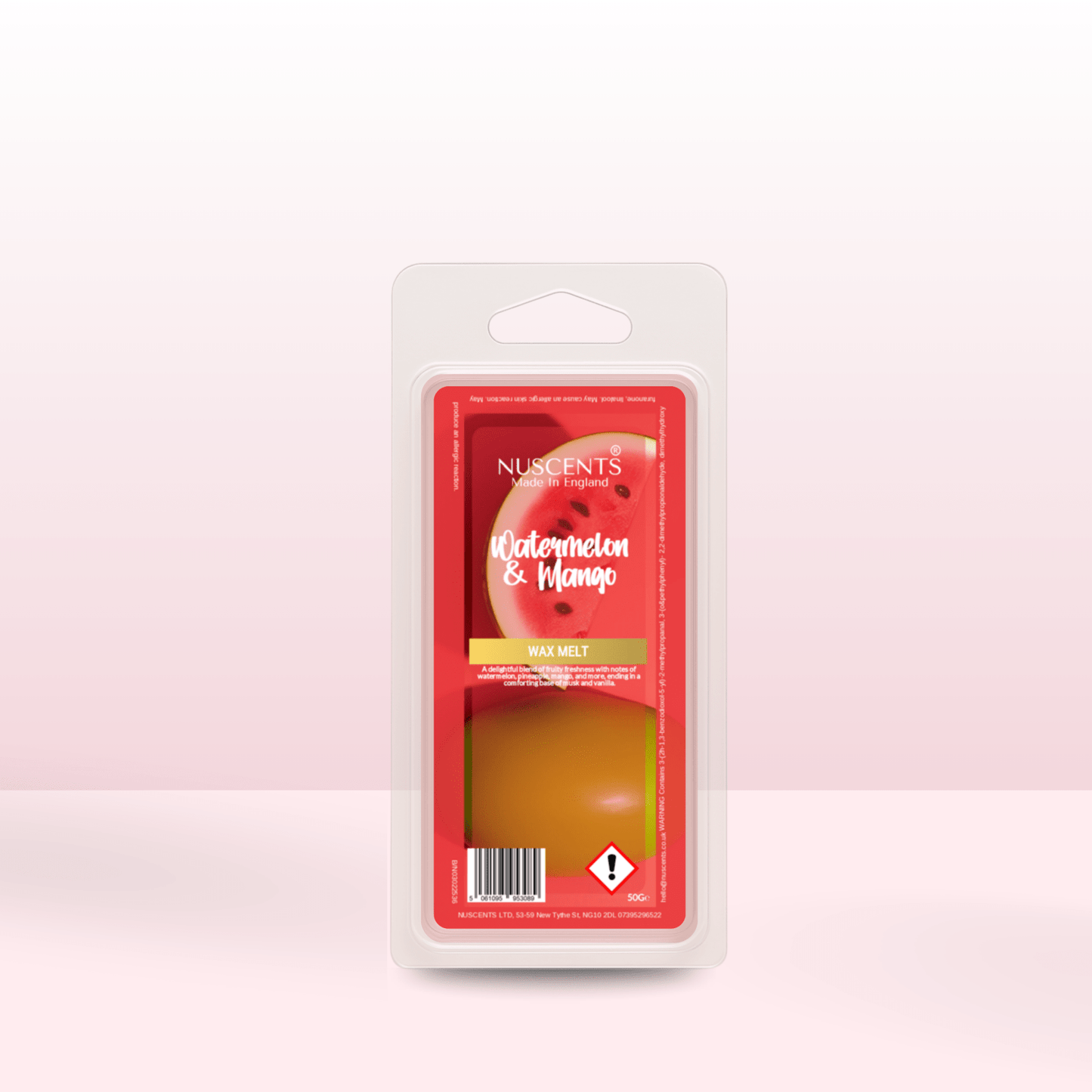 50g Watermelon & Mango Scented Wax Melt - Nuscents