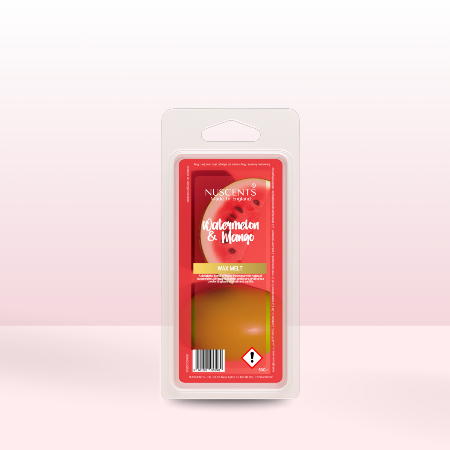 50g Watermelon & Mango Scented Wax Melt