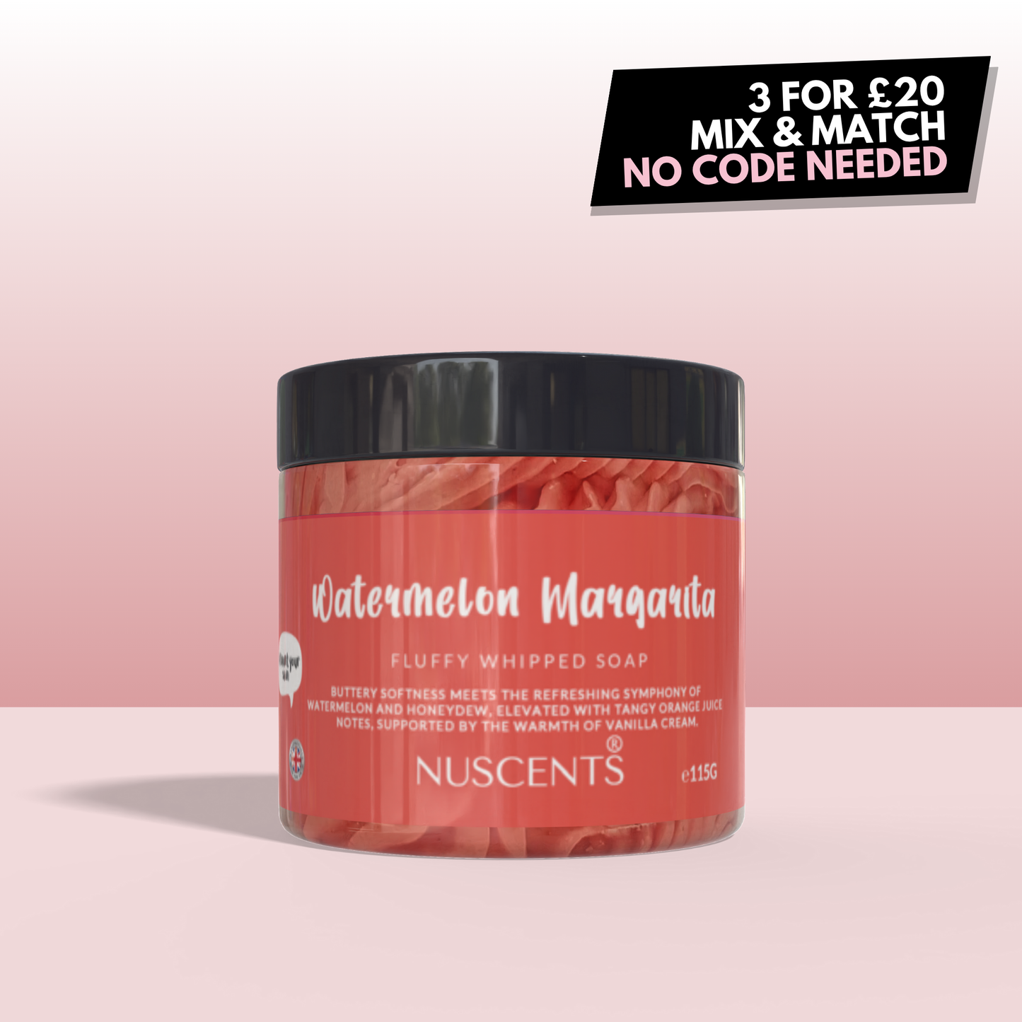 Watermelon Margarita Whipped Soap