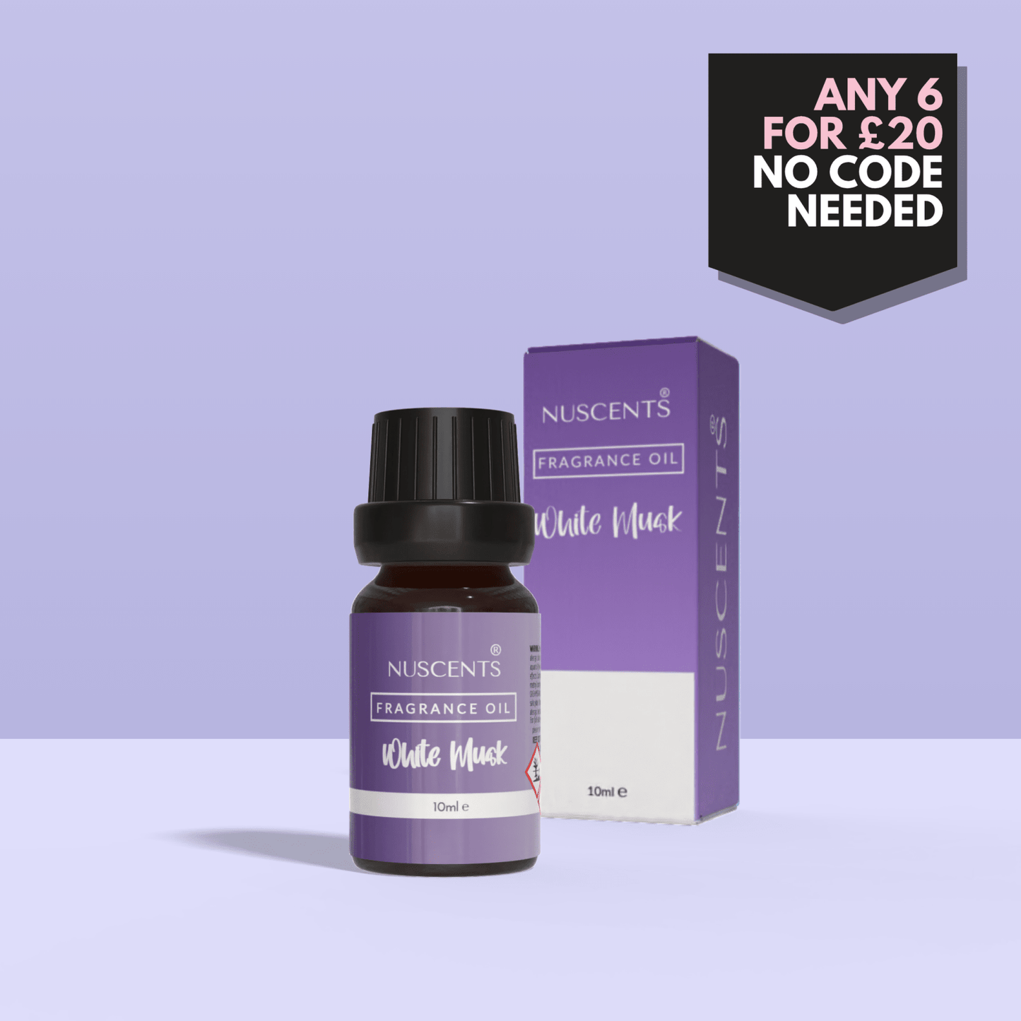 White Musk Aroma Diffuser Fragrance Oil - Nuscents