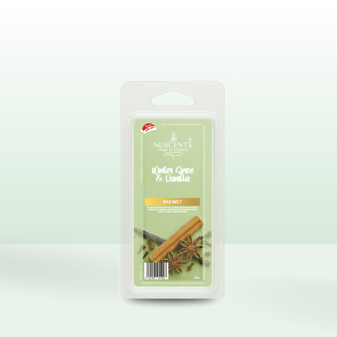 50g *CHRISTMAS Winter Spice & Vanilla Scented Wax Melt - Nuscents