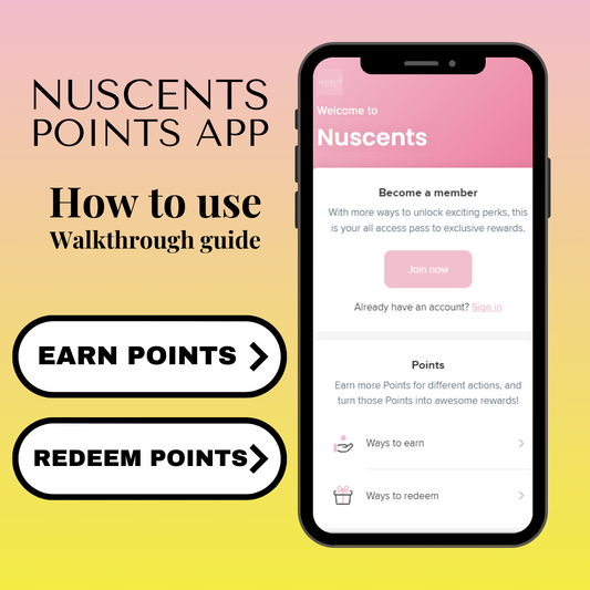How To Use Our Nuscents Points App