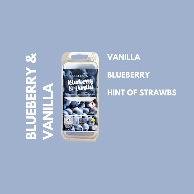 Blueberry & Vanilla Wax Melt Scent Notes