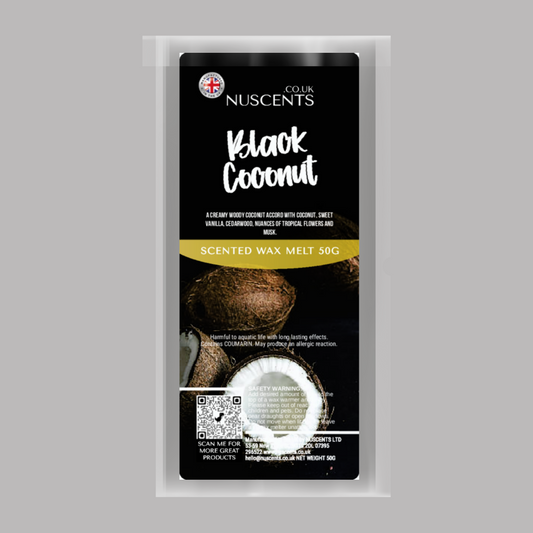 50g Black Coconut Scented Wax Melt