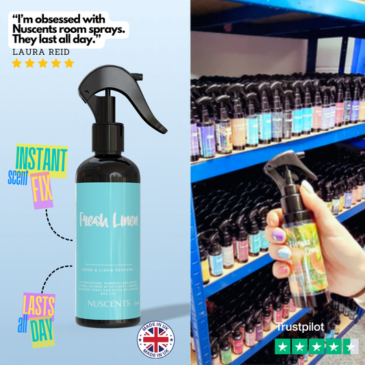 Fresh Linen Room & Linen Perfume Spray - Nuscents