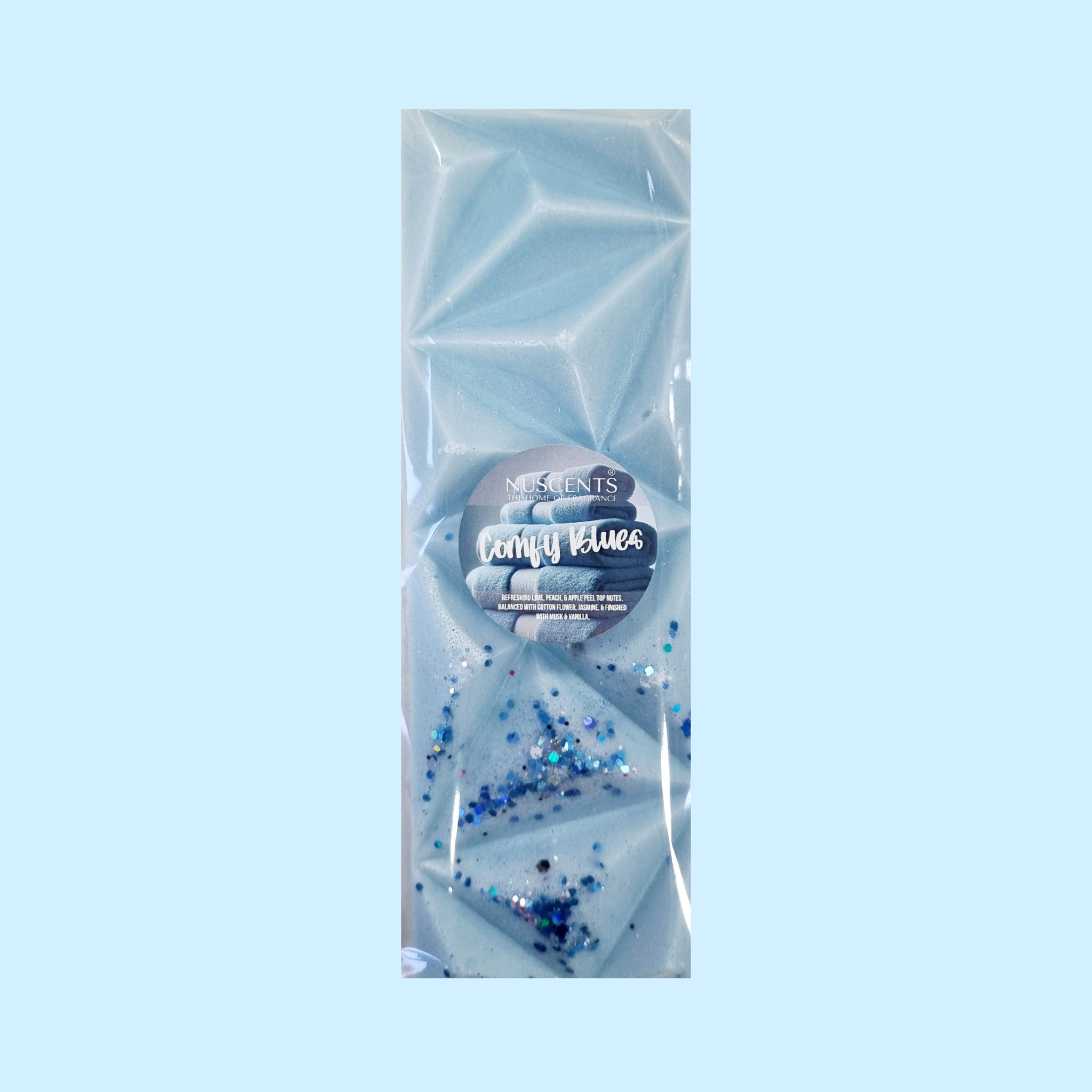 LIMITED EDITION Comfy Blues Wax Melt Snap Bar XL | Nuscents