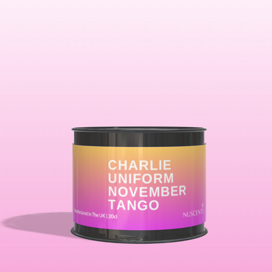 Charlie Uniform November Tango Candle