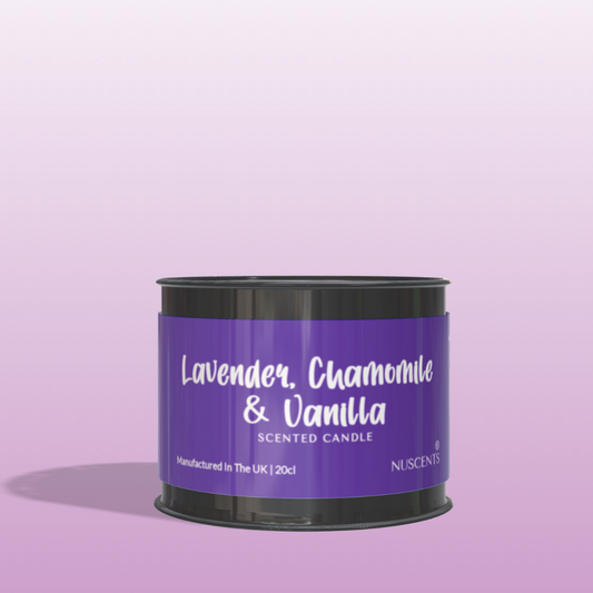 Lavender, Chamomile & Vanilla Scented Candle