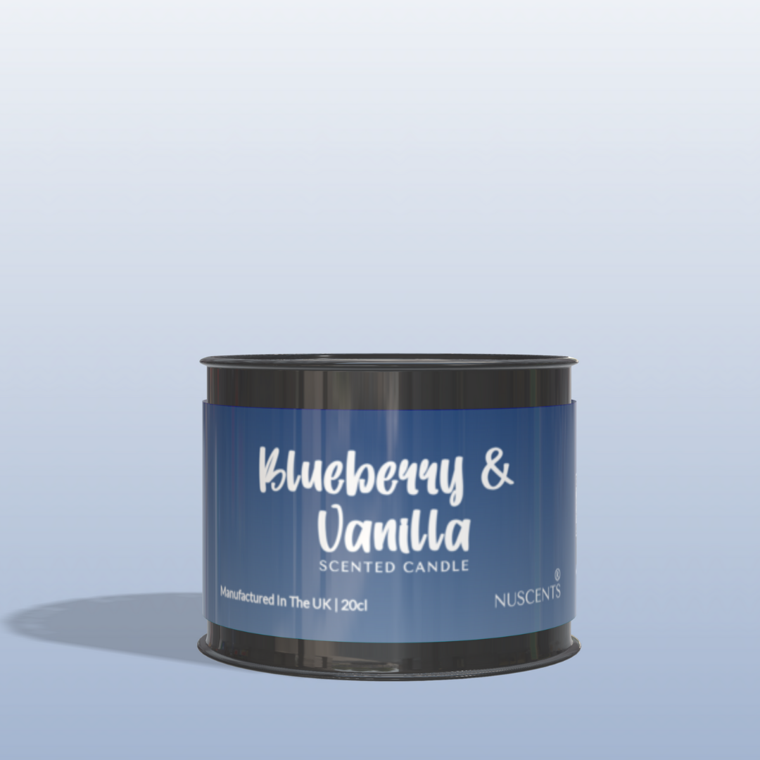 Blueberry & Vanilla Scented Candle