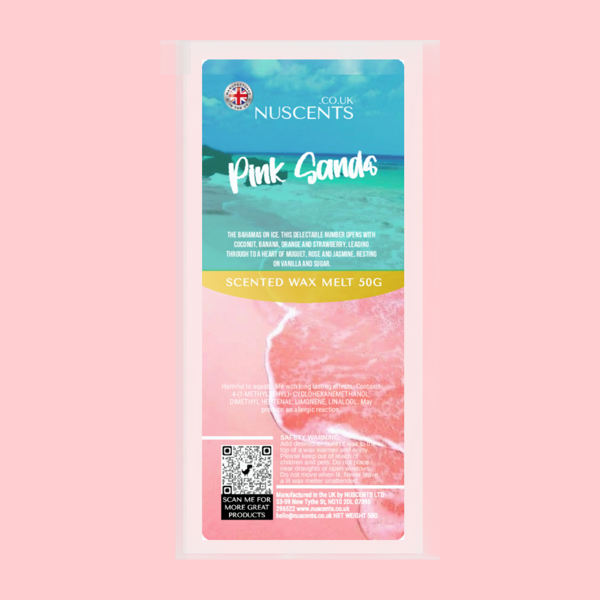 50g Pink Sands Scented Wax Melt