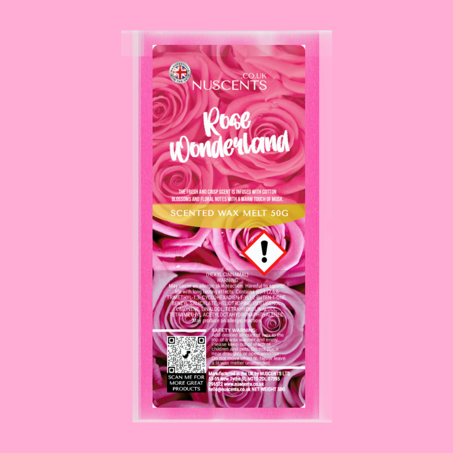 50g Rose Wonderland Scented Wax Melt
