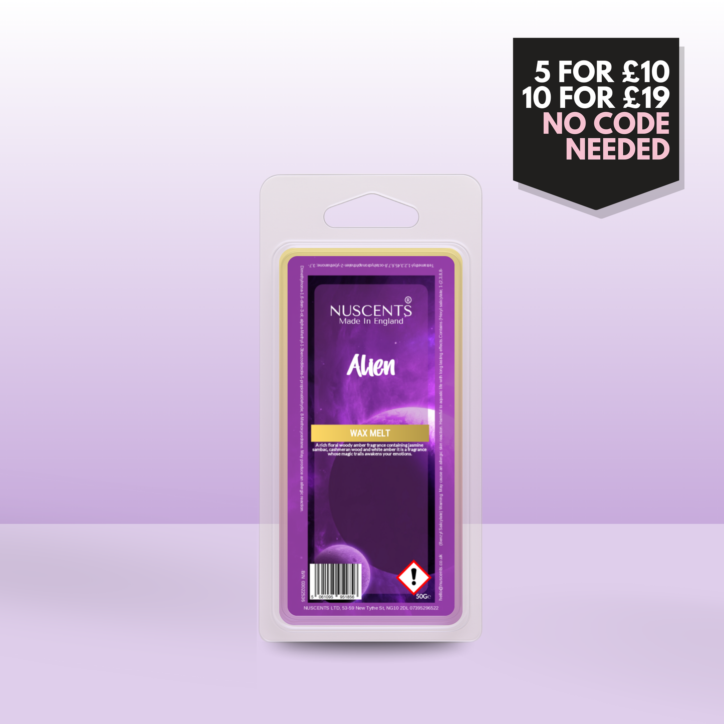 50g Alien Scented Wax Melt