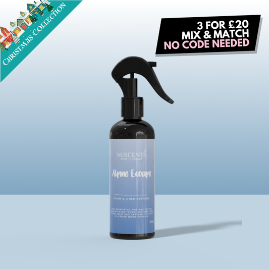 CHRISTMAS Alpine Escape Room & Linen Perfume Spray