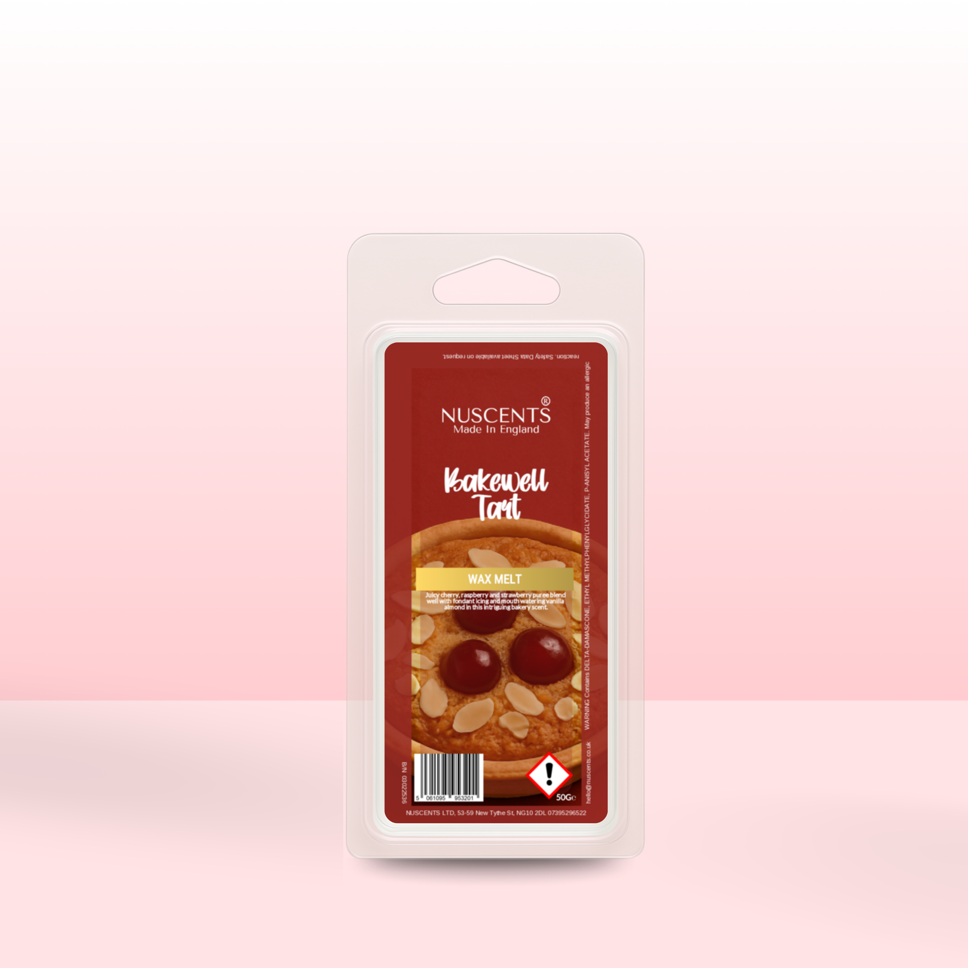 50g Bakewell Tart Scented Wax Melt - Nuscents