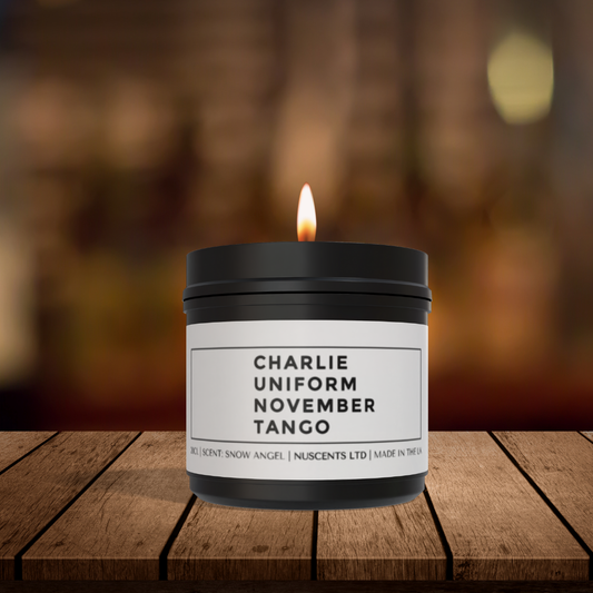 Charlie Uniform November Tango Candle