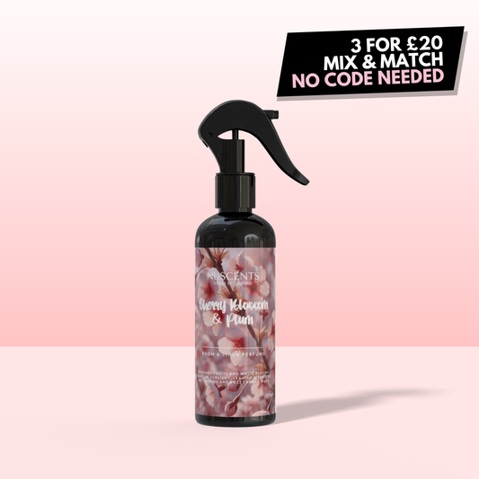 LIMITED EDITION Cherry Blossom & Plum Room & Linen Perfume Spray