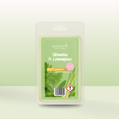 *LIMITED EDITION Citronella & Lemongrass XL Wax Melt - Nuscents